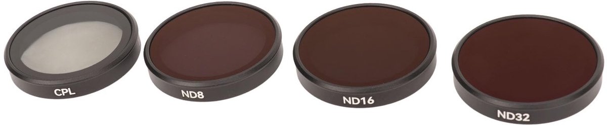 Dailygoody - OmGoods - Dailygoody - ND-filterset - ND8 ND16 ND32 Polarisator - Action Camera Accessoires - Meervoudig Gecoat Glas - Professionele Filters - Geschikt voor...