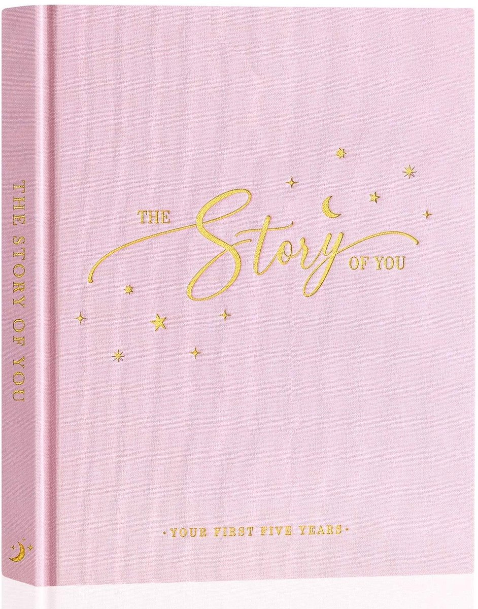 Dailygoody - Baby Memory Book - Baby Journal - Genderneutraal - Roze - Scrapbook - Eerste 5 Jaar - Geschikt voor Nieuwe Ouders - Babyherinneringe