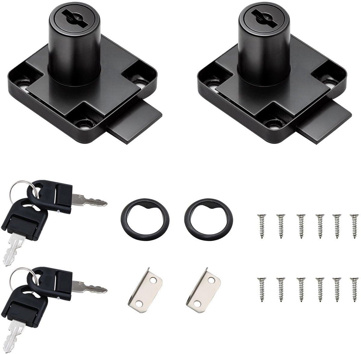 Dailygoody - Meubel Slot - Veiligheid - Duurzaam - 2 Pack - Kasten en Meubels - Sleutels inbegrepen - Voor Thuisgebruik