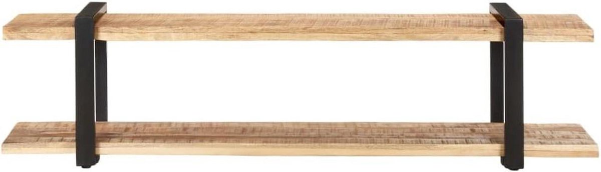 TV Kast Hout - Dressoir Lowboard - Entertainment Opbergen - Unieke Houtnerf - 160x40x40 cm - Natuurlijk Mangohout