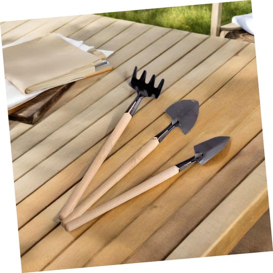 Mini Tuingereedschap Set - Tuinaccessoires Binnen - Planten Verpotten - Complete Mini Set - 21 cm - Multi van MINI — afbeelding 2