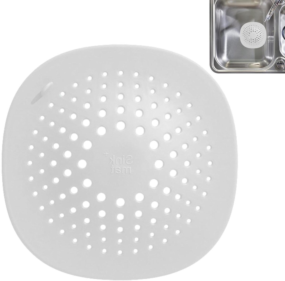 Afvoerzeef Set - Haarvanger Douche - Douche Afvoer Vrijhouden - Met Zuignap - 2 stuks - Wit