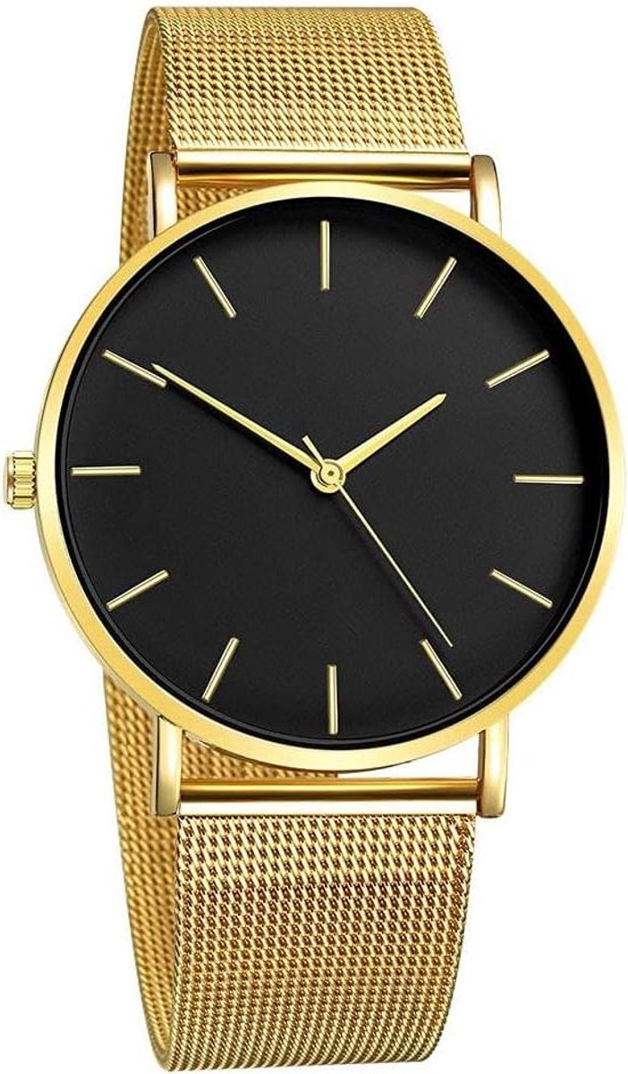Dameshorloge - Armbandhorloge Modehorloge - Tijd Aflezen - Ultra Dun - Mesh Band - Rosé Goud