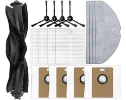 17-delige accessoireset voor Tapo RV30 Max Plus/ RV30 Max/ RV20 Max Plus/RV20 Max stofzuiger: 1 hoofdborstel, 4 filters, 4 dweilpads, 4 stofzakken, 4 zijborstels, vervangingsonderdeel voor Tapo RV30 Max Plus