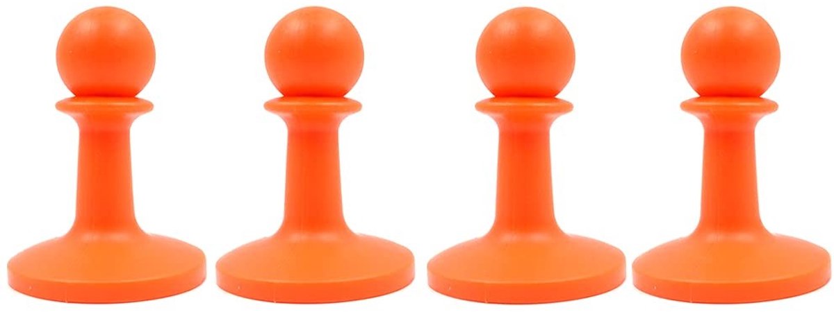Dailygoody - 4-pack tent combinatieset - Tentstokken - Bliksem beschermer - Rood - Zeilgrijpers - Geschikt voor camping en wandelen