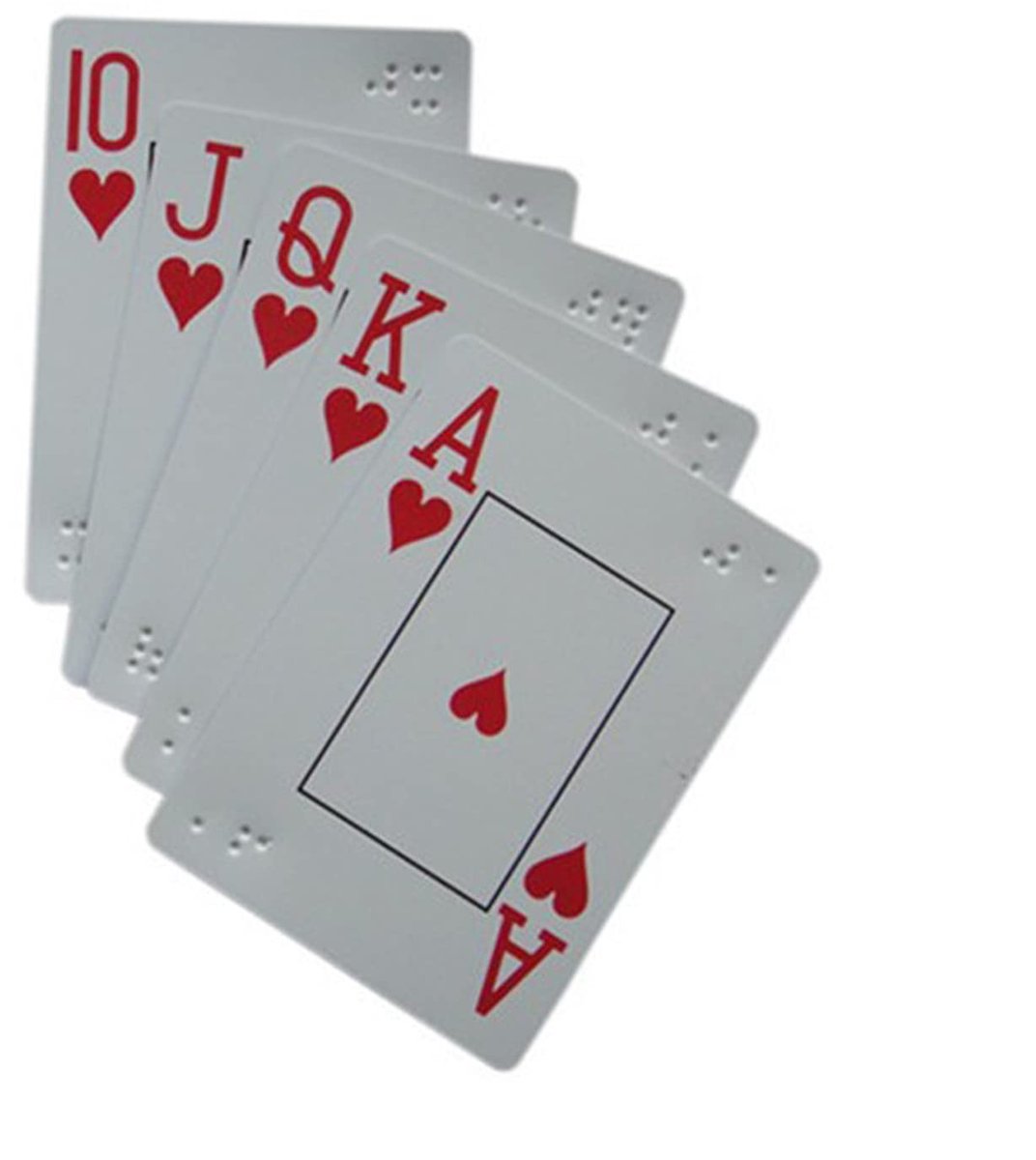 Dailygoody - Braille speelkaarten - Low Vision Poker - Geschikt voor blinden - Eenvoudig te spelen - IQ Games Puzzels - Voor jong en oud