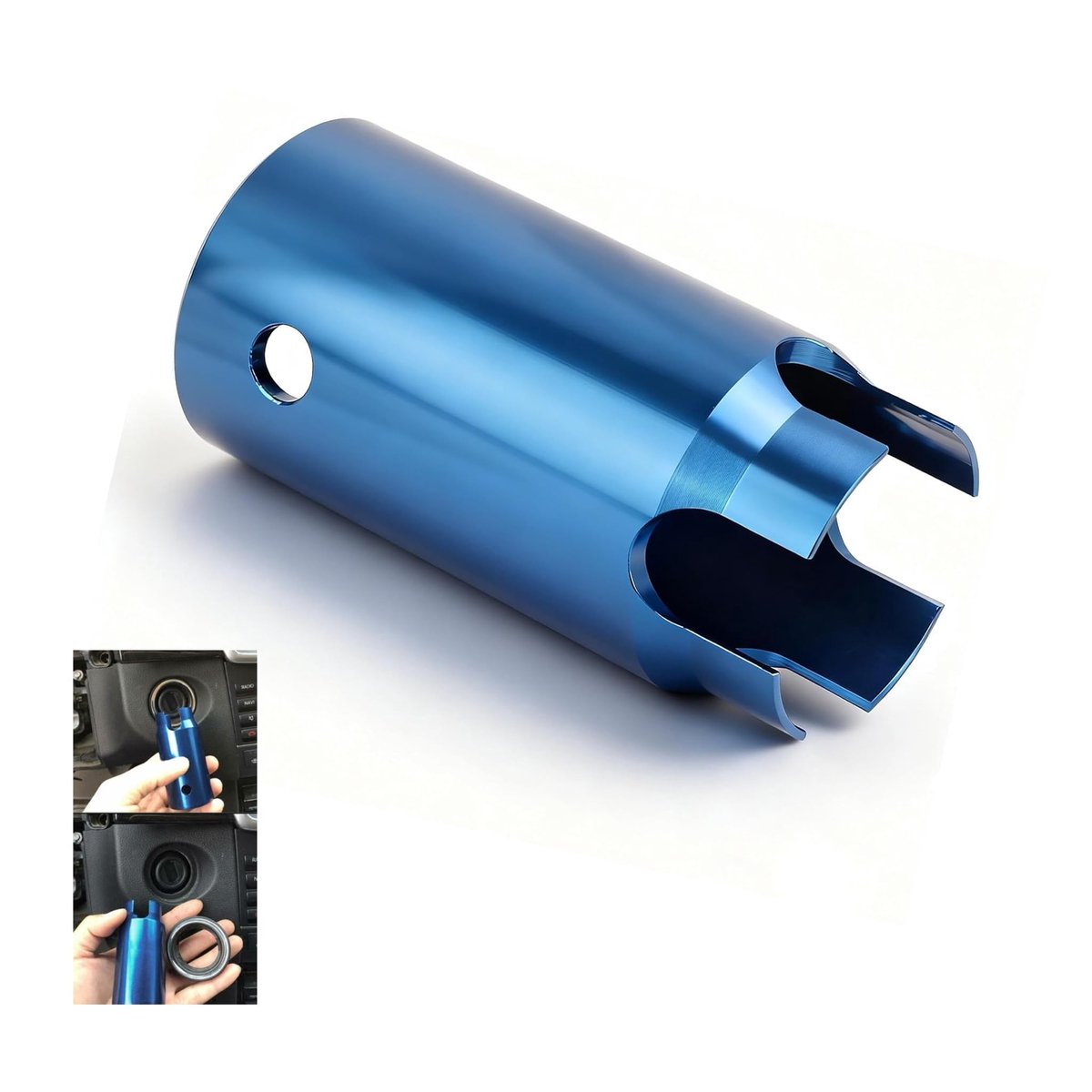 Dailygoody - Contactslot Remover Socket - Auto Reparatie Tool - Blauw Aluminium - Contactslot Verwijderaar - Geschikt voor C300 W129 W140