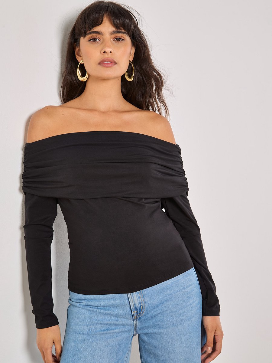 Jersey Bardot-top