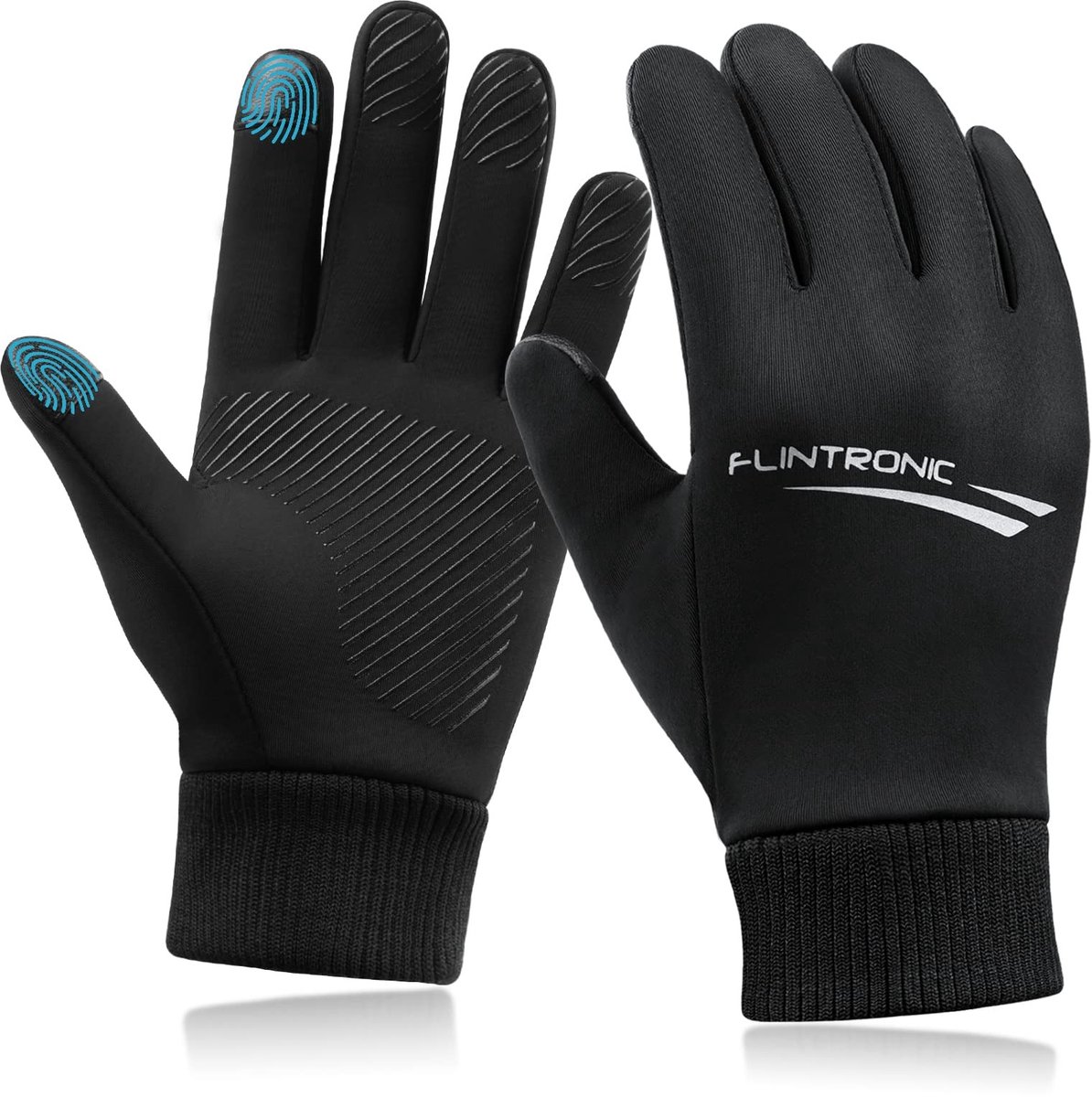 Dailygoody - Winterhandschoenen - Kinderen - Warme en winddichte handschoenen - Zwart - Touchscreen-handschoenen - Waterdicht - Geschikt voor trekking