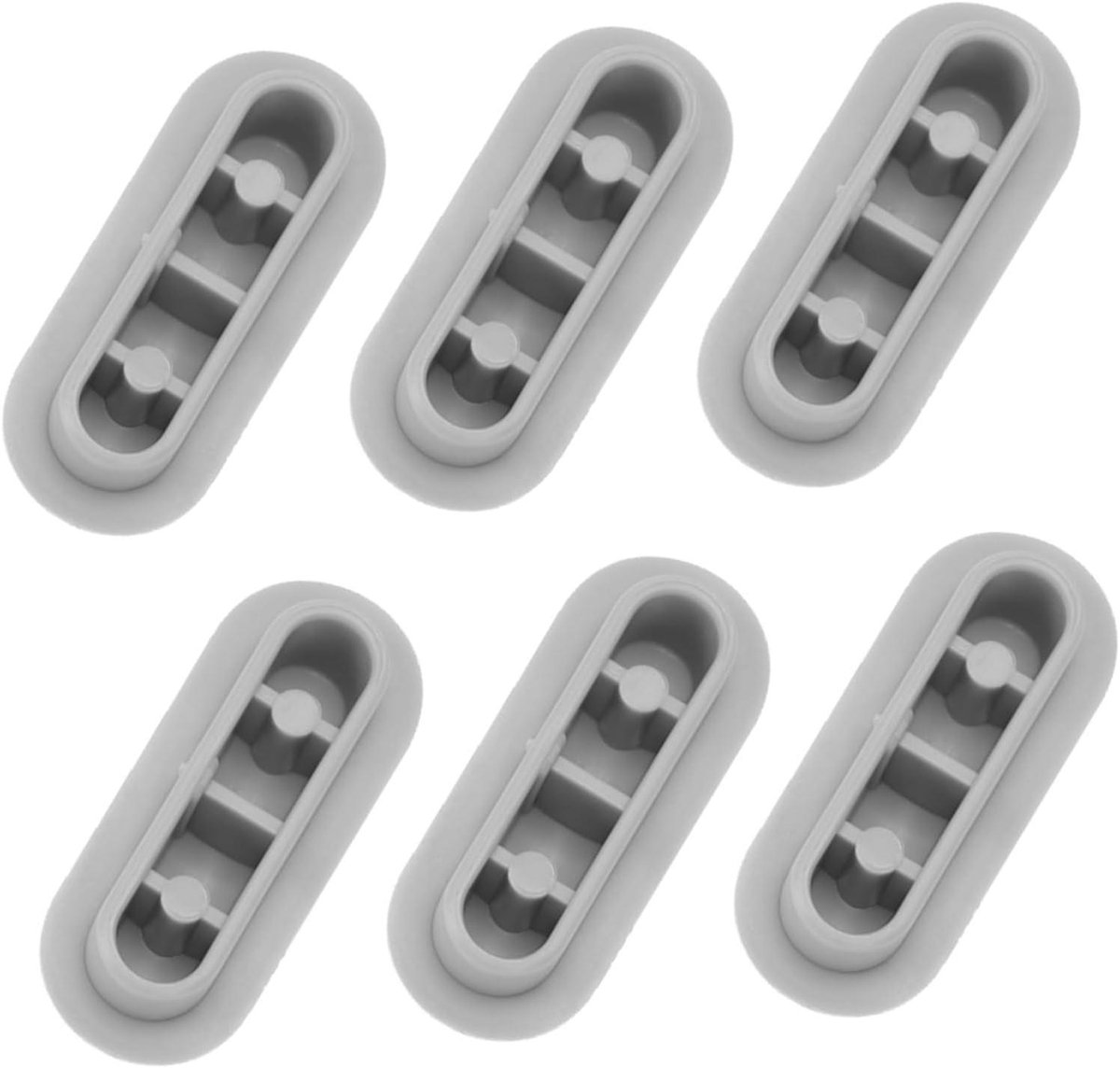 Toiletbril Bumpers - Toiletbril Beschermers - Badkamer Gebruik - Universele Pasvorm - 45 cm - Grijs
