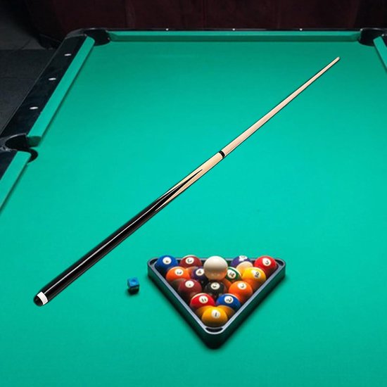 Biljartkeu - Poolstick Tafelkeu - Biljart Spel Verbeteren - Handgepolijst Glad Oppervlak - 145 cm - Houtkleur — afbeelding 3