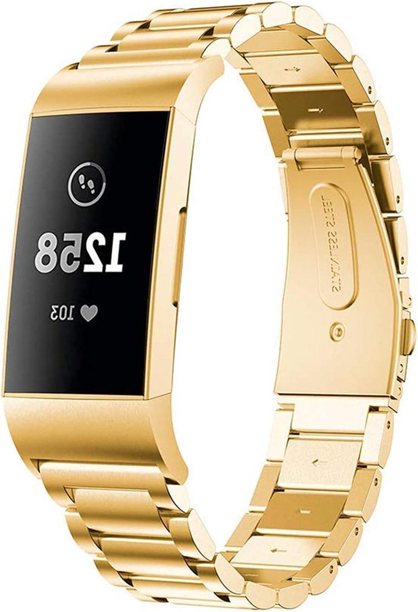 Roestvrijstalen Band - Sport Banden - Fitness Tracker - Verstelbaar Polsband - 15 x 2 x 20 cm - Zilver