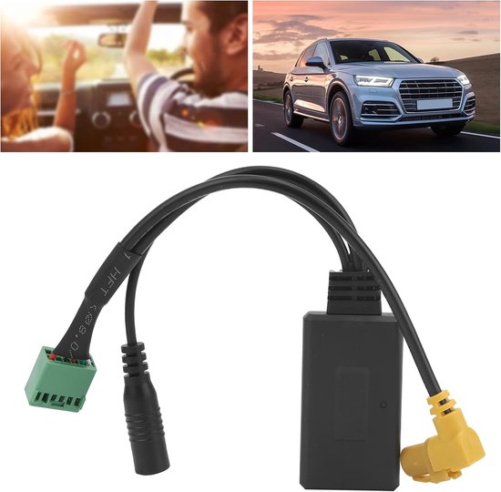 Auto Bluetooth Adapter - Muziek Adapter - Muziek Afspelen - Handsfree Microfoon - 150 cm kabel - Zwart — afbeelding 3