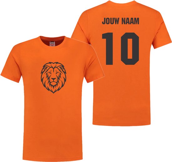 Oranje Voetbalshirt 160 gram/m² - design 1 - WK 2026 - Gepersonaliseerd met Eigen Naam en Nummer - Shirt Holland - Voetbal - Nederlands Elftal