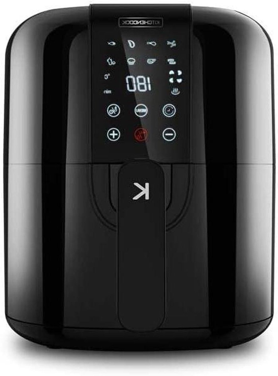 Airfryer Zonder Olie - Crispy Snacks - Gezond Koken - 8 Programma's - 3 Liter - Zwart