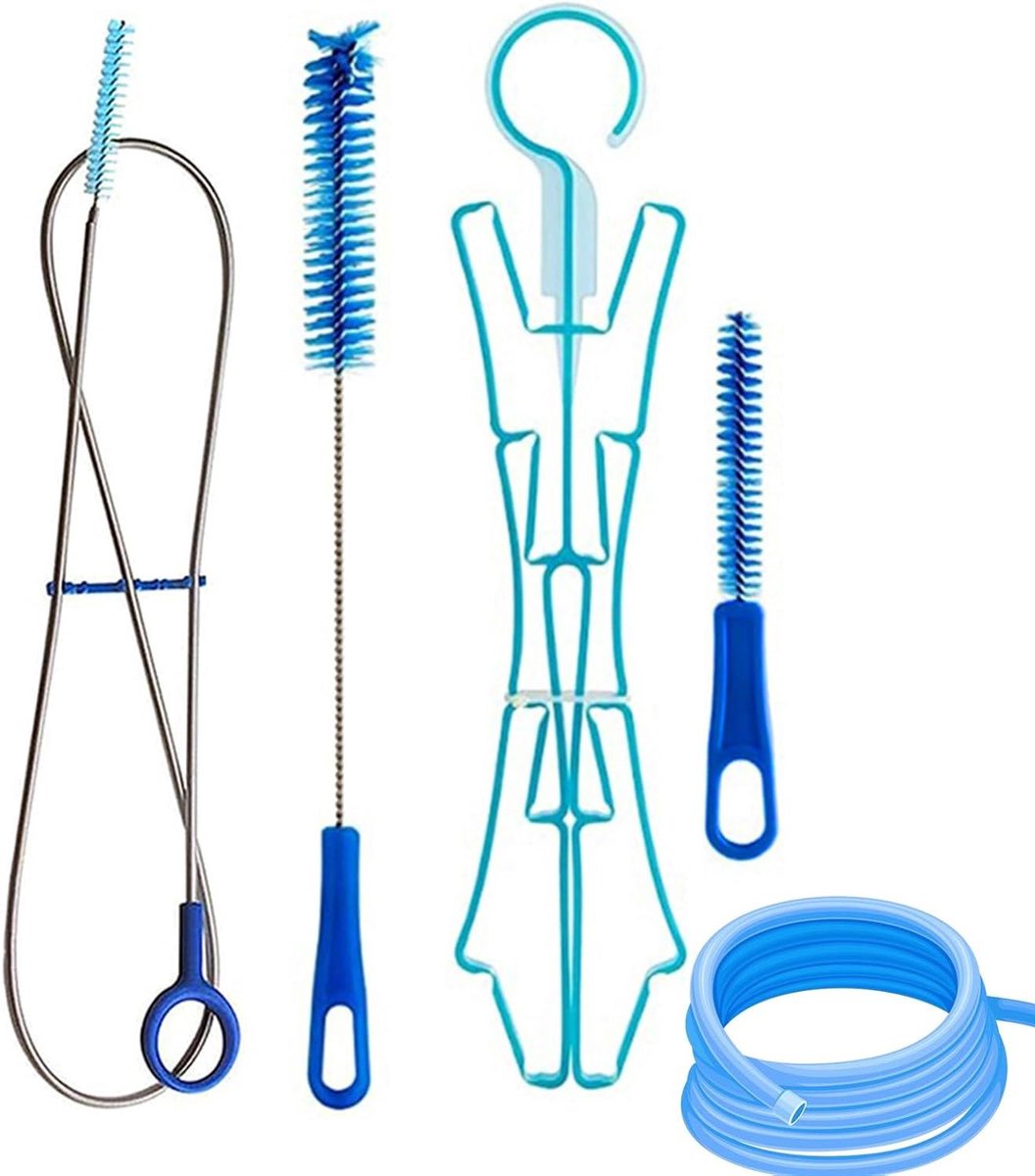 Reinigingsset Waterzak - Drinkzak Onderhoud - Outdoor Activiteiten - Complete Set Inclusief Droger - 40 cm Borstel - Set