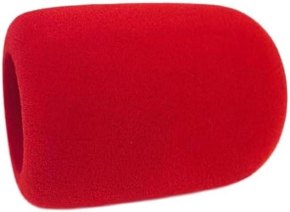Microfoon Hoes - Schuim Cover - Geluid Verbeteren - Winddicht & Wasbaar - 38 mm Universeel - Rood