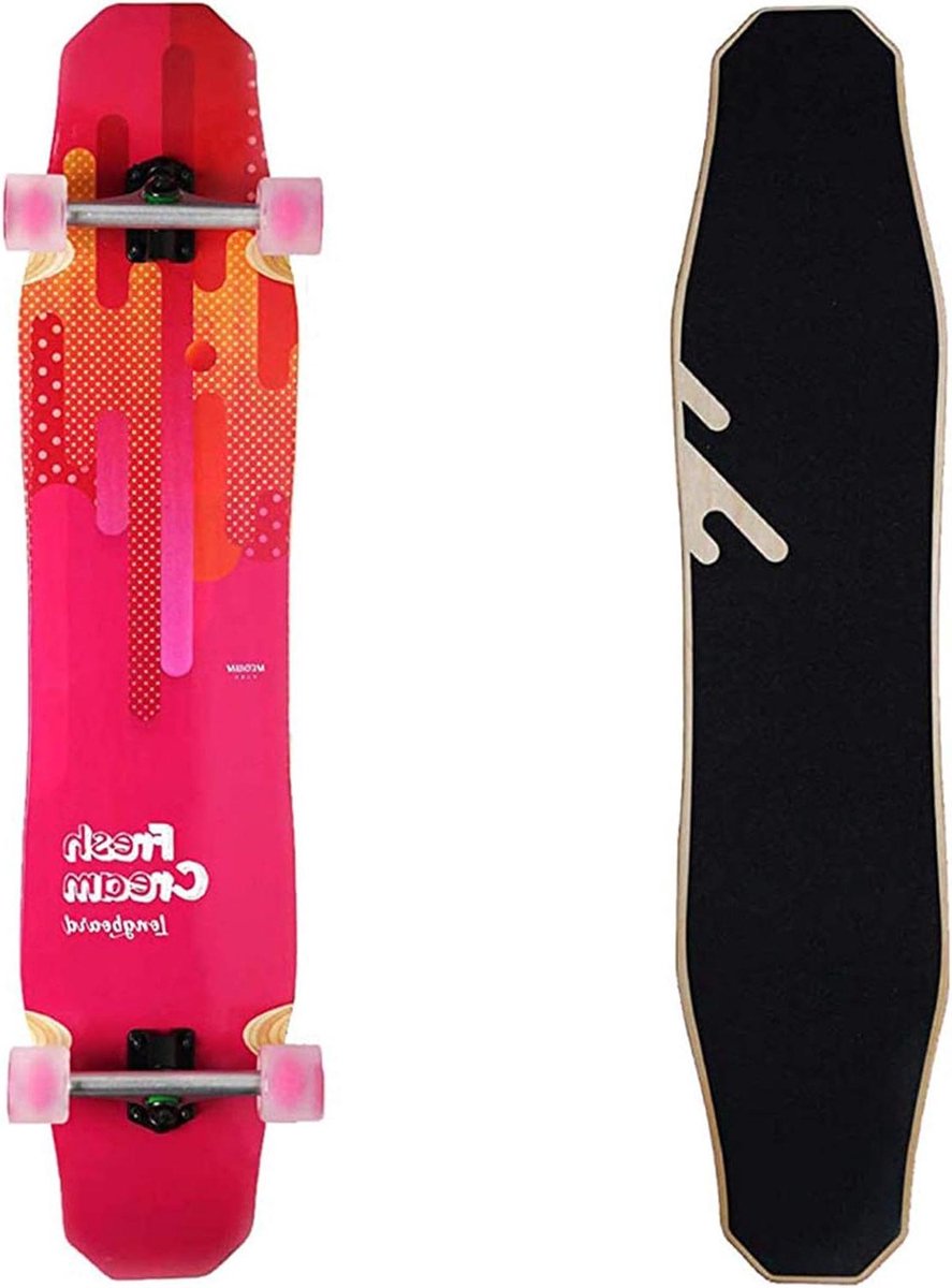 Longboard Skateboard Cruiser Board Dansen Vrije Stijl 7-laags Esdoorn Dek 44 Inch Lengte