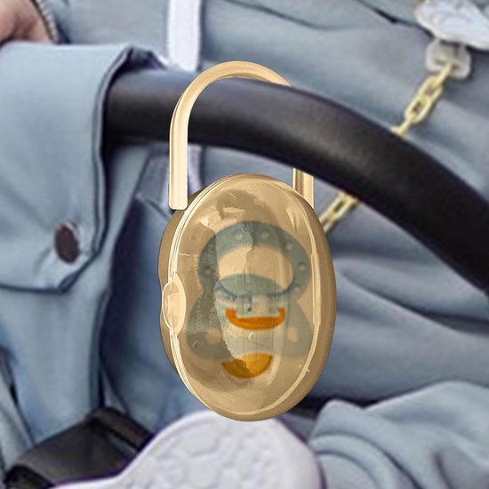 Draagbare Fopspeendoos - Opbergdoos Beschermhoes - Babybenodigdheden Onderweg - Verzegeld Stofdicht Ontwerp - 138 x 59 x 57 cm - Geel — afbeelding 2