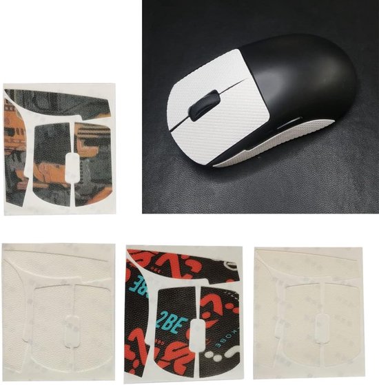 Muis Skin Grips - Stickers Antislip - Gaming Verbetering - Zweetafvoerend Ontwerp - Full Body Set - Patroon A — afbeelding 4