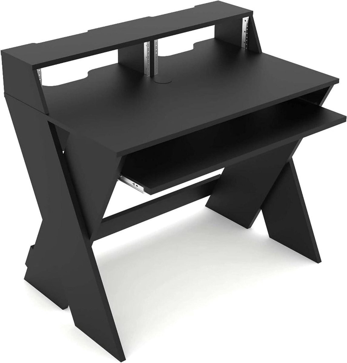 Studietafel - Muziekmeubel - Muziek produceren - Compact design - 65 cm breed - Zwart