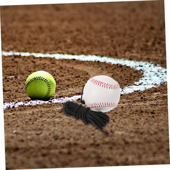 Honkbal Trainer - Slag Hulpmiddel - Vaardigheidstraining - Postuurcorrectie Elastiek - 4 stuks - Wit — afbeelding 2