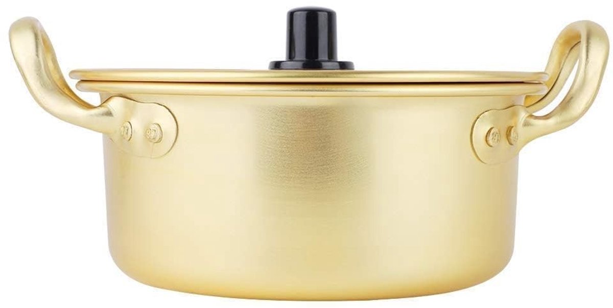 Dailygoods - Koreaanse Ramen Pot van Aluminium met Handvat voor Soep en Pasta