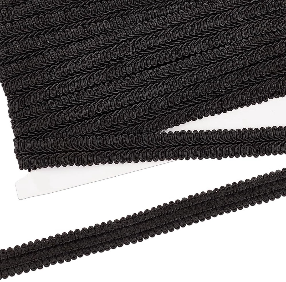 Dailygoods - Zwarte Vlecht Trim van 11 Yards voor Creatieve Projecten
