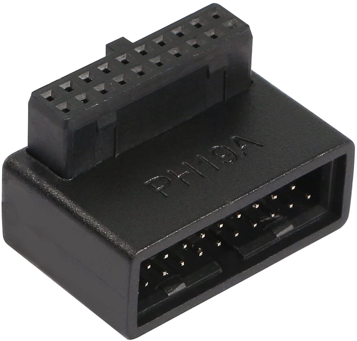 Dailygoods - USB 3.0 19/20 Pin 90 Graden Adapter Mannelijk naar Vrouwelijk
