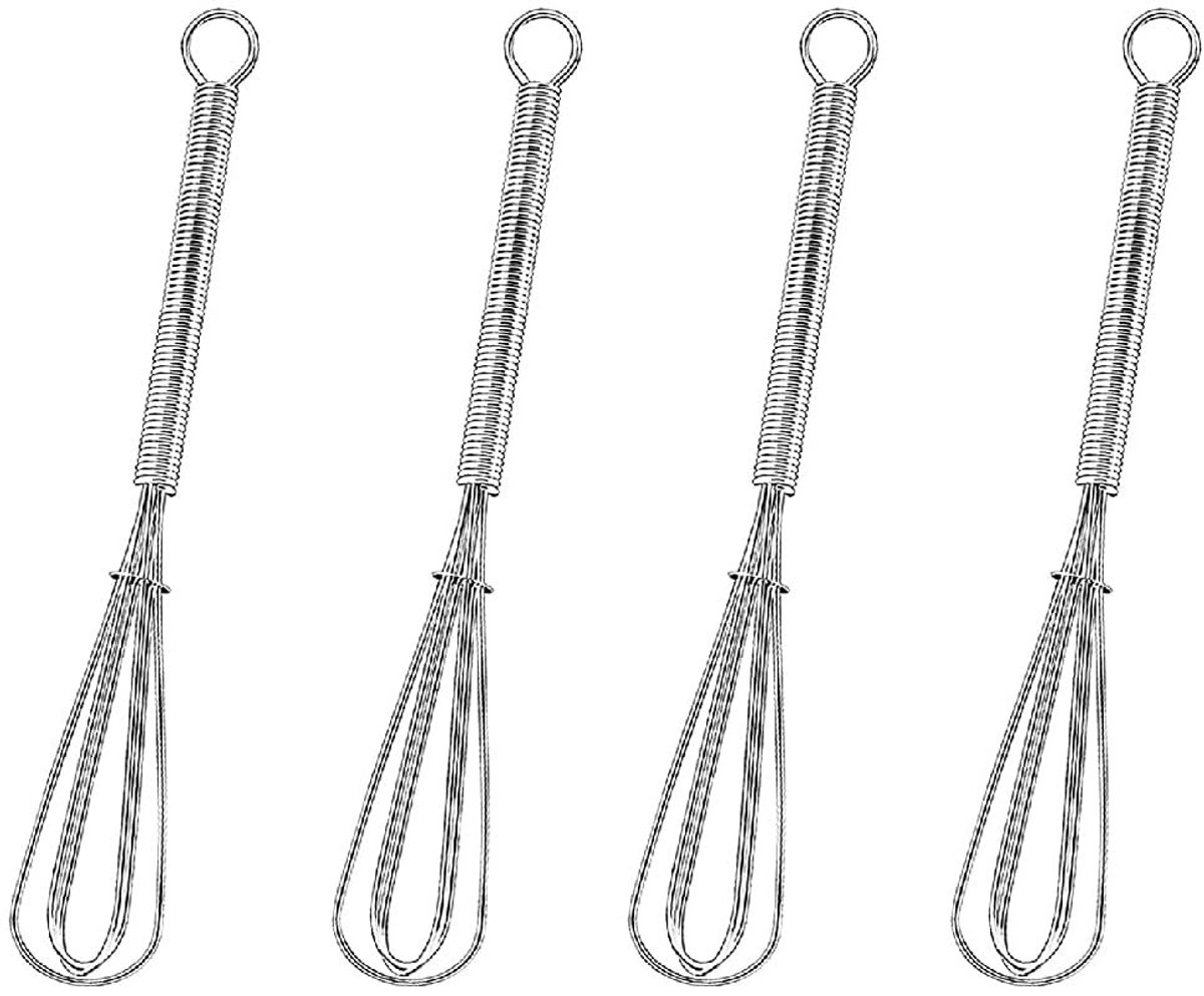 Dailygoods - Set van 4 Mini Gardes voor Eieren van Roestvrij Staal
