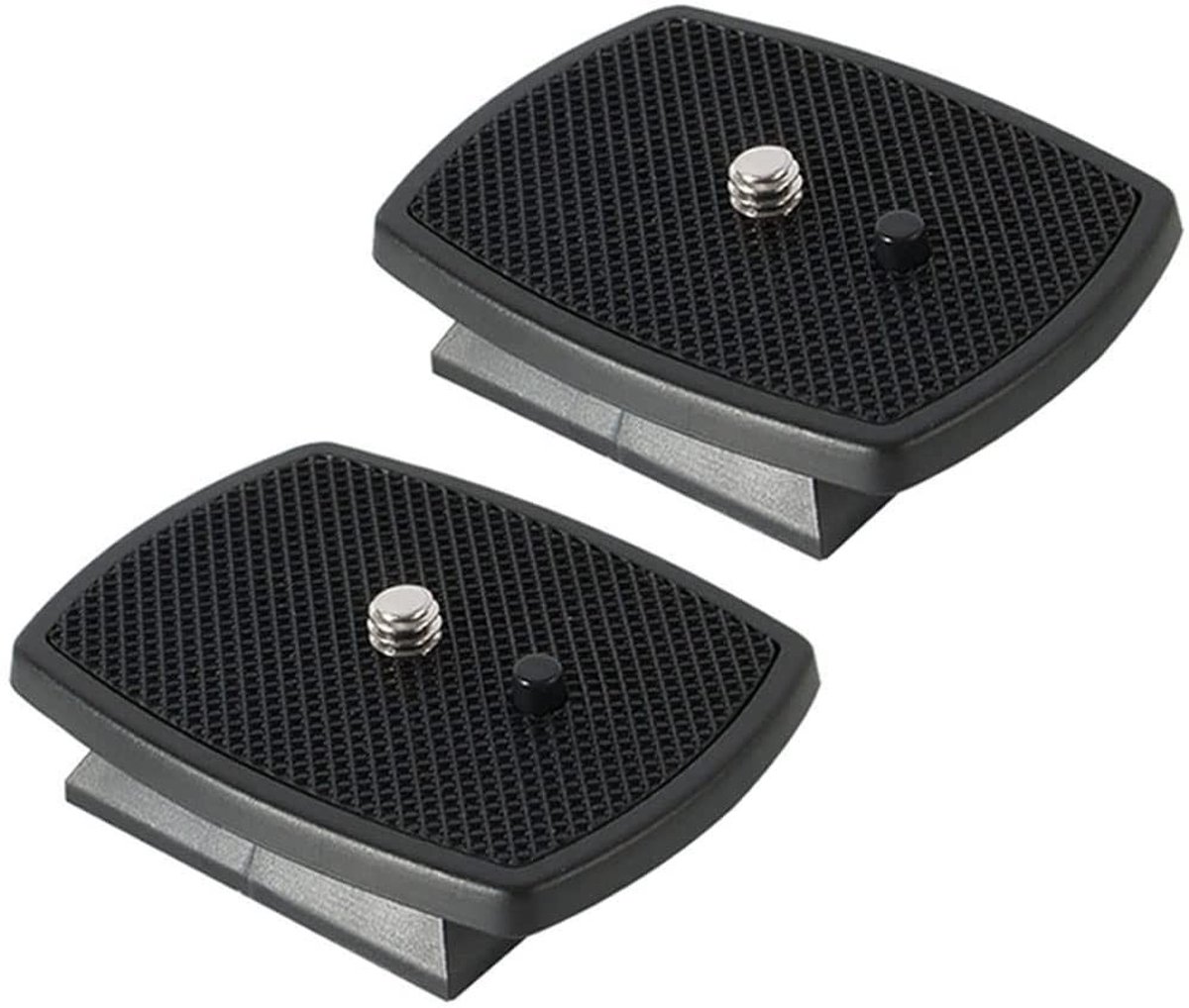 Dailygoods - 2 Stuks Universele Camera Snelkoppelingsplaten met 1/4 Inch Schroef