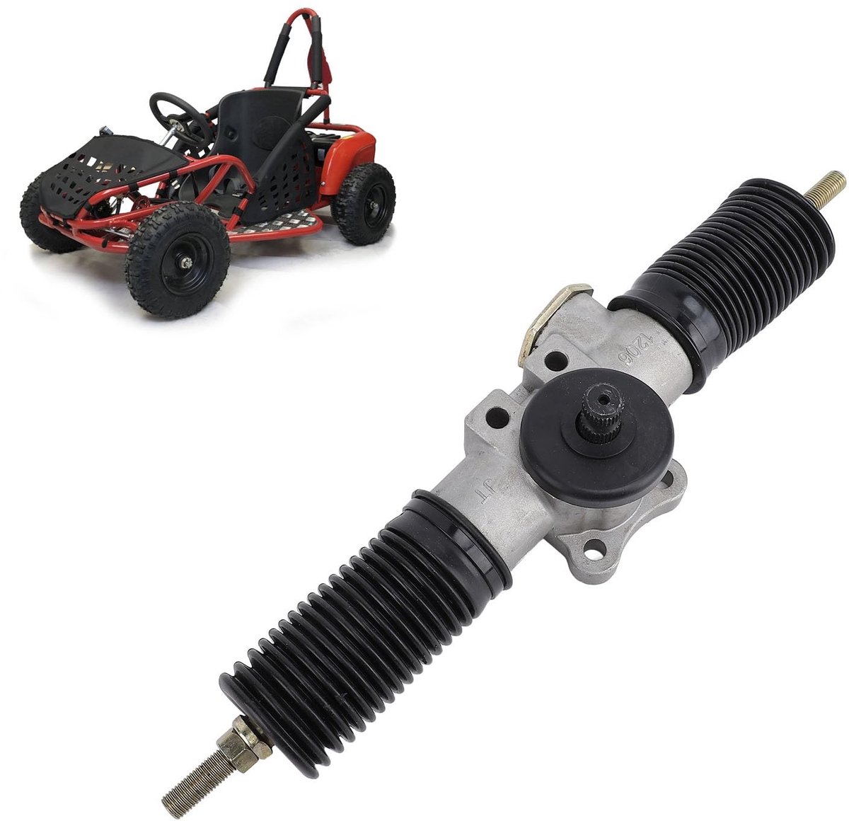 Dailygoods - Dailygoody - Stuurwiel As 30T - Voor Go-Kart en ATV - Robuuste constructie - 360mm - Geschikt voor UTV en Drift Trike - Hoge kwaliteit - Duurzaam ontw