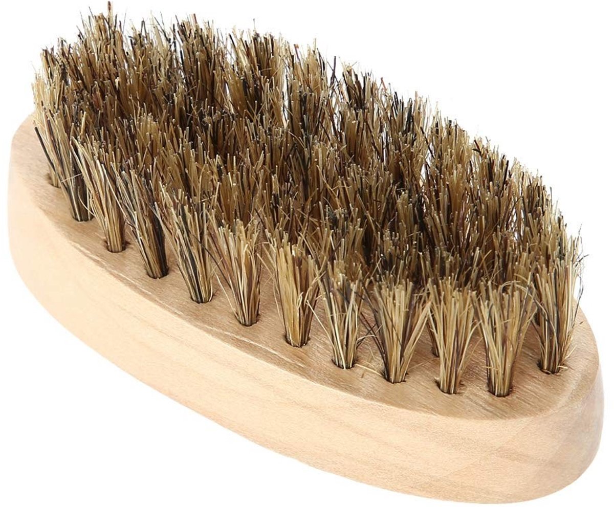 Dailygoods - Zakformaat Baardborstel met Natuurlijk Varkenshaar