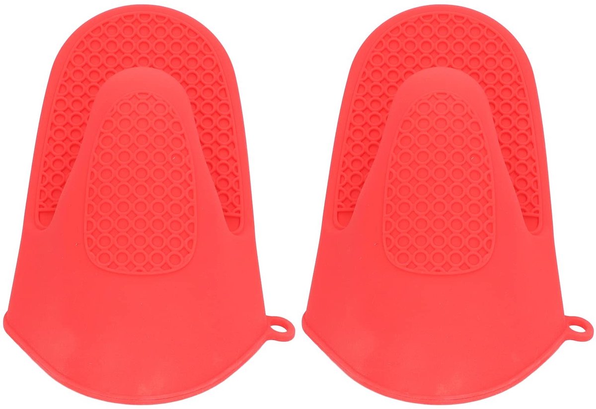 Dailygoods - Hittebestendige Siliconen Ovenwanten met Antislip (Rood)