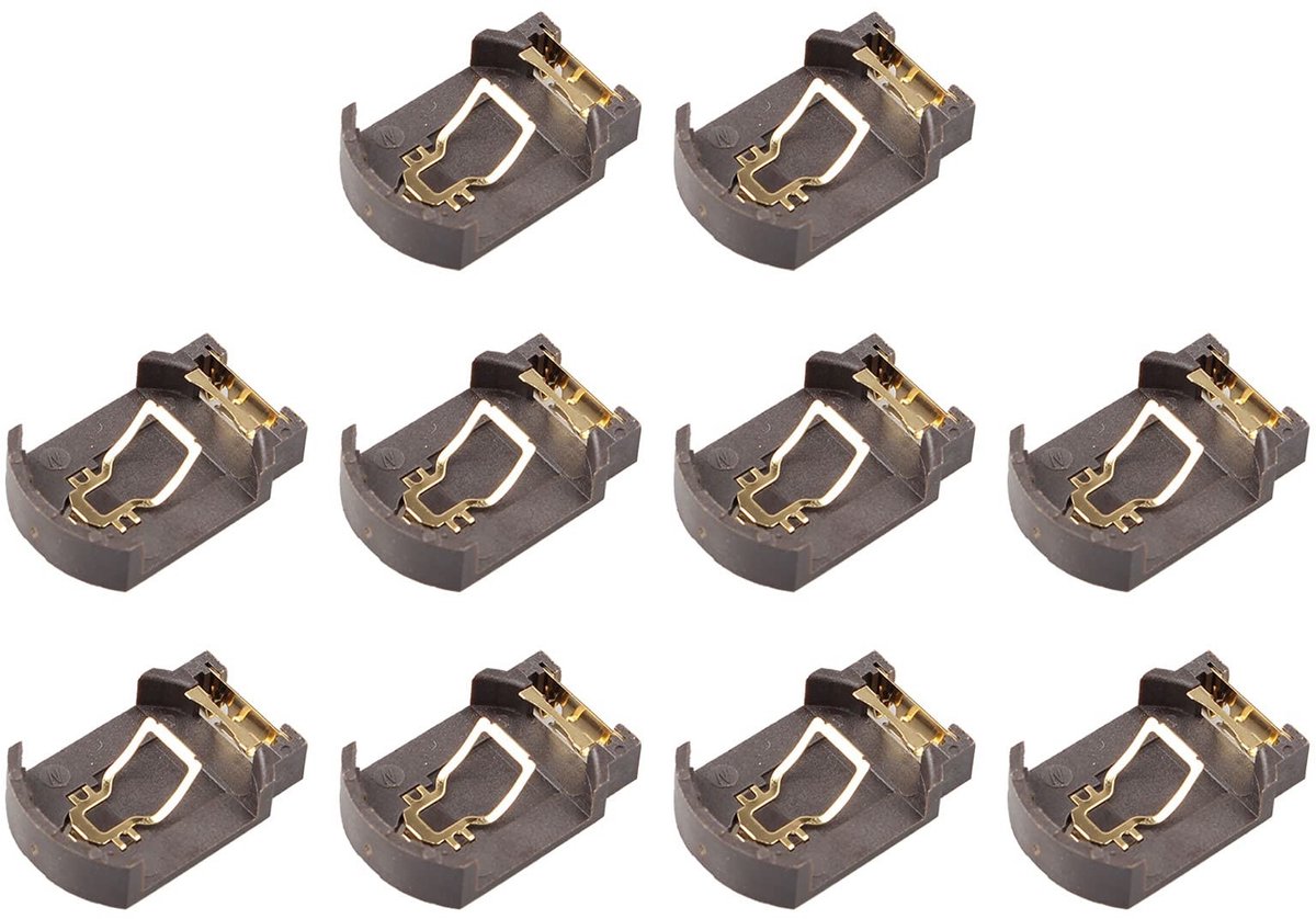 Dailygoods - 10 Stuks CR2032 CR2025 Knoopcel Batterijhouder
