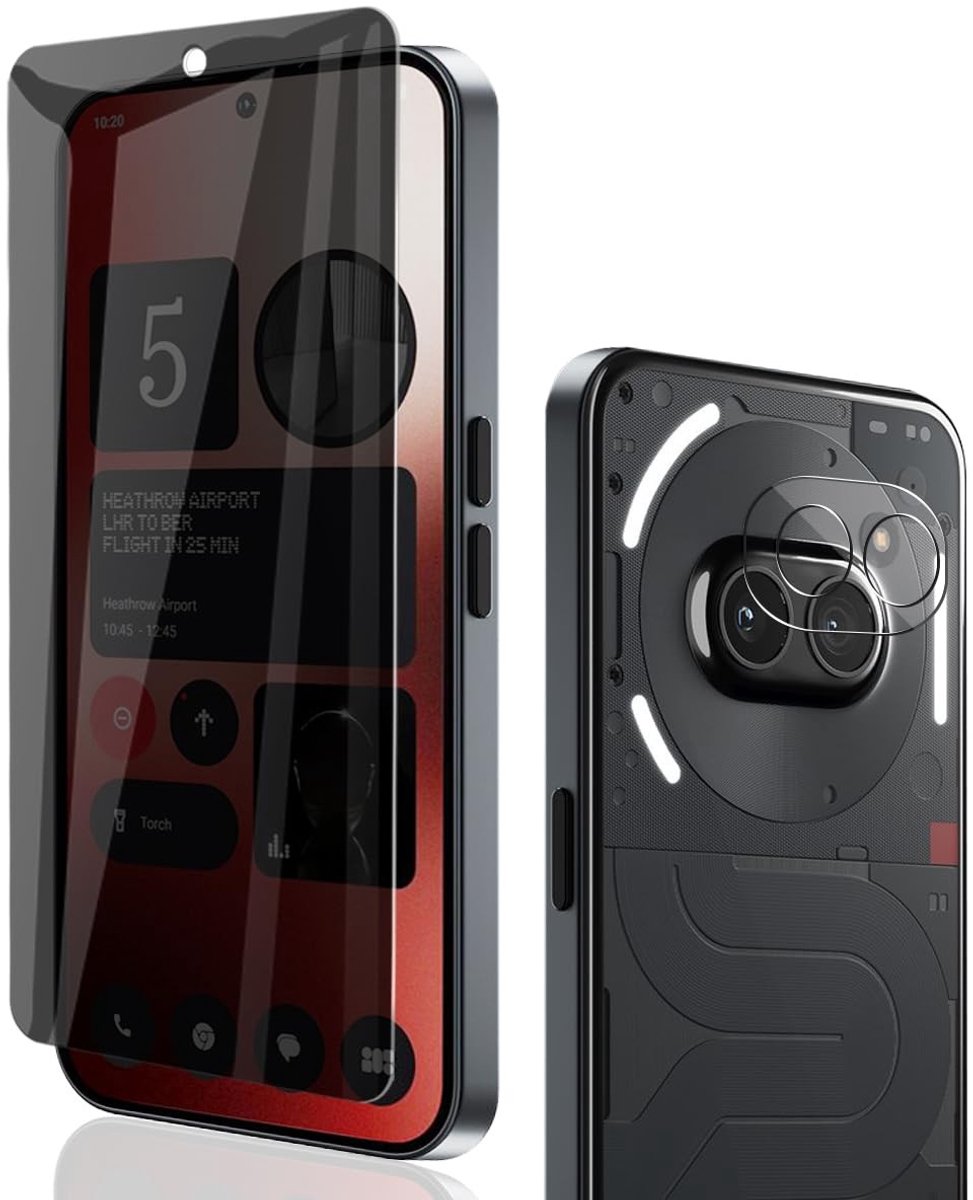 Dailygoods - Screenprotector voor Telefoon met Camera Bescherming, 9H Hardheid