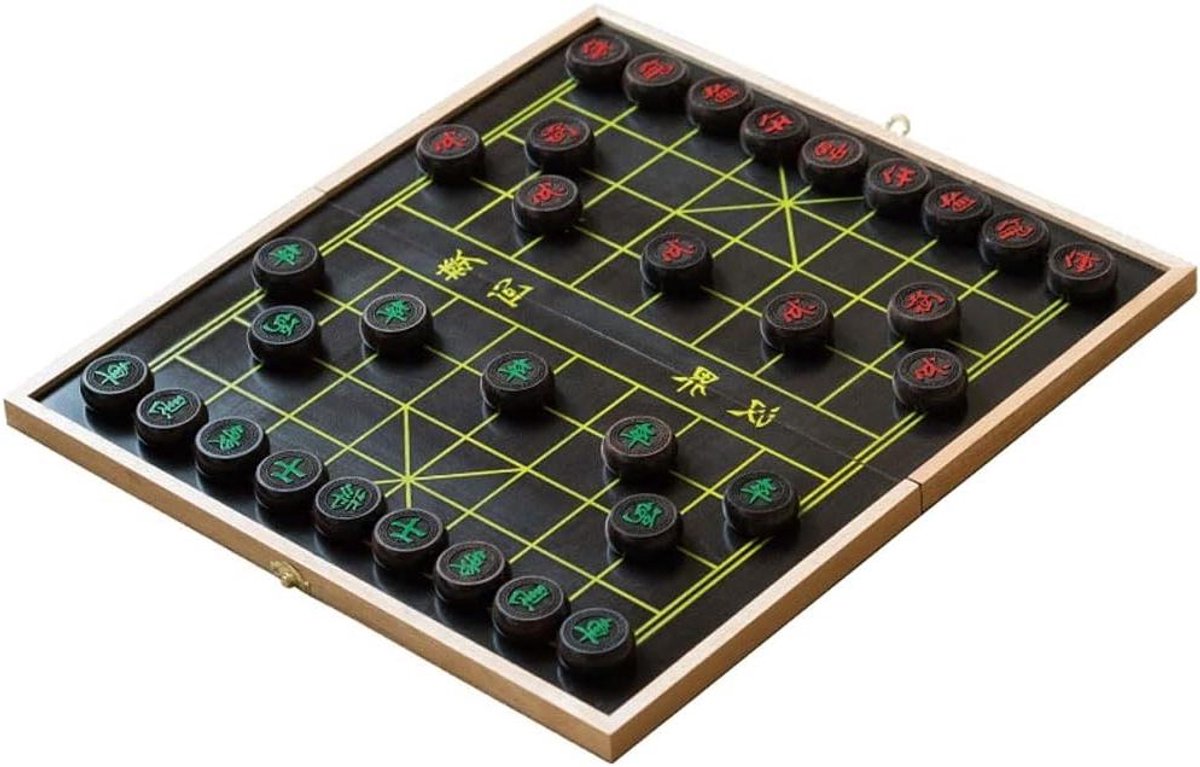 Schaak Reisset - Traditioneel Spel - Strategisch Denken - Opvouwbaar Ontwerp - 49 x 55 cm - Zwart