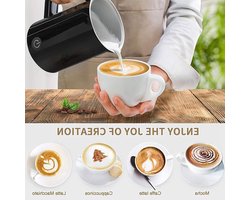 Melkopschuimer Elektrisch - Koffie Stomer - Drankjes Bereiden - Warm en Koud Schuim - 150/300ml Capaciteit - Zilverkleurig