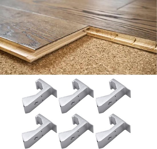 Vloer Reparatieset - Geluidsisolatie Kit - Piepende Vloeren Verhelpen - Duurzame Aluminiumlegering - Voor Dikke Ondervloeren - Grijs — afbeelding 5