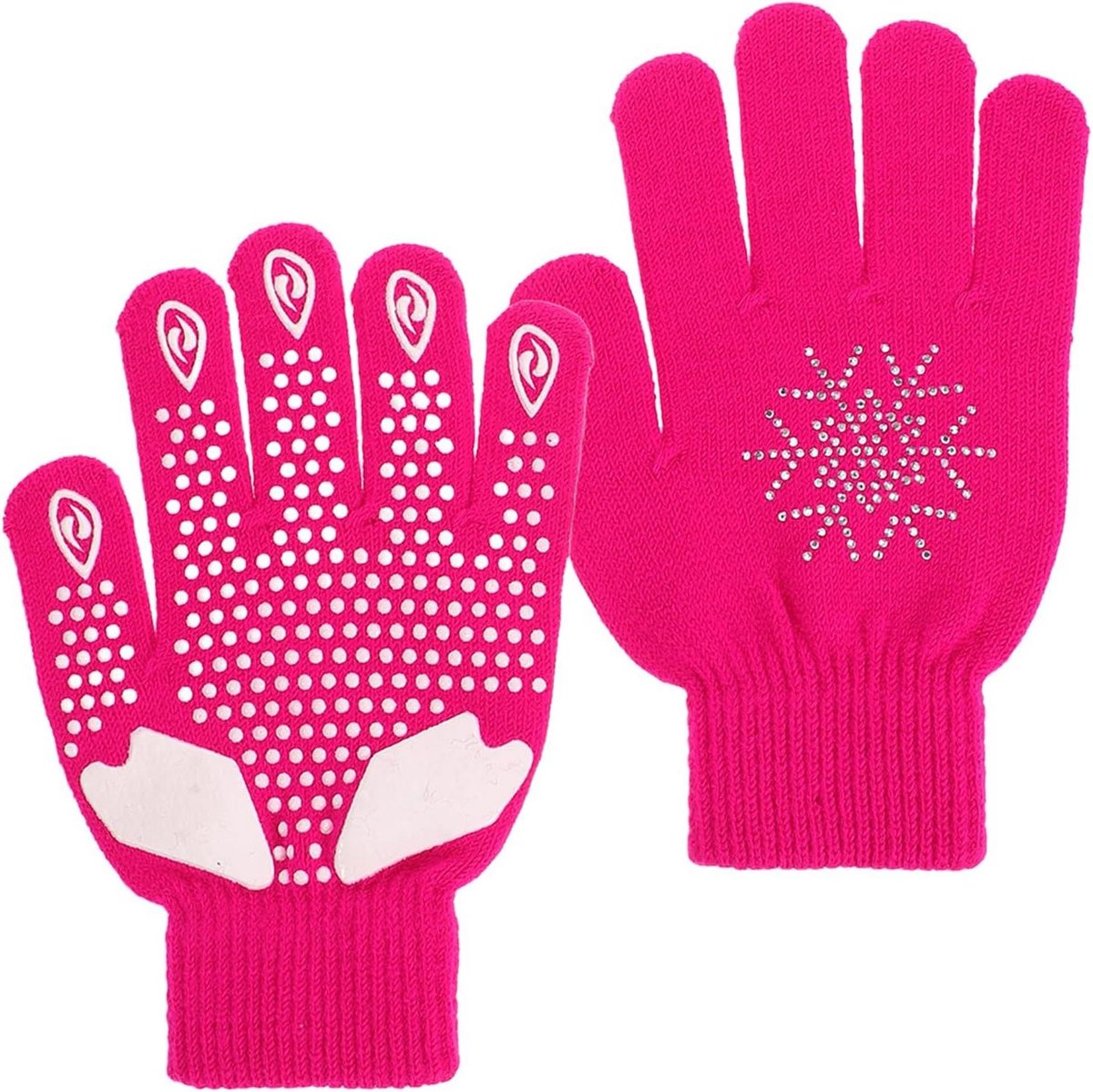 Schaats Handschoenen - Beschermende Handwarmers - Veilig Schaatsen - Versterkte Grip - 17.50 x 11.50 cm - Roze