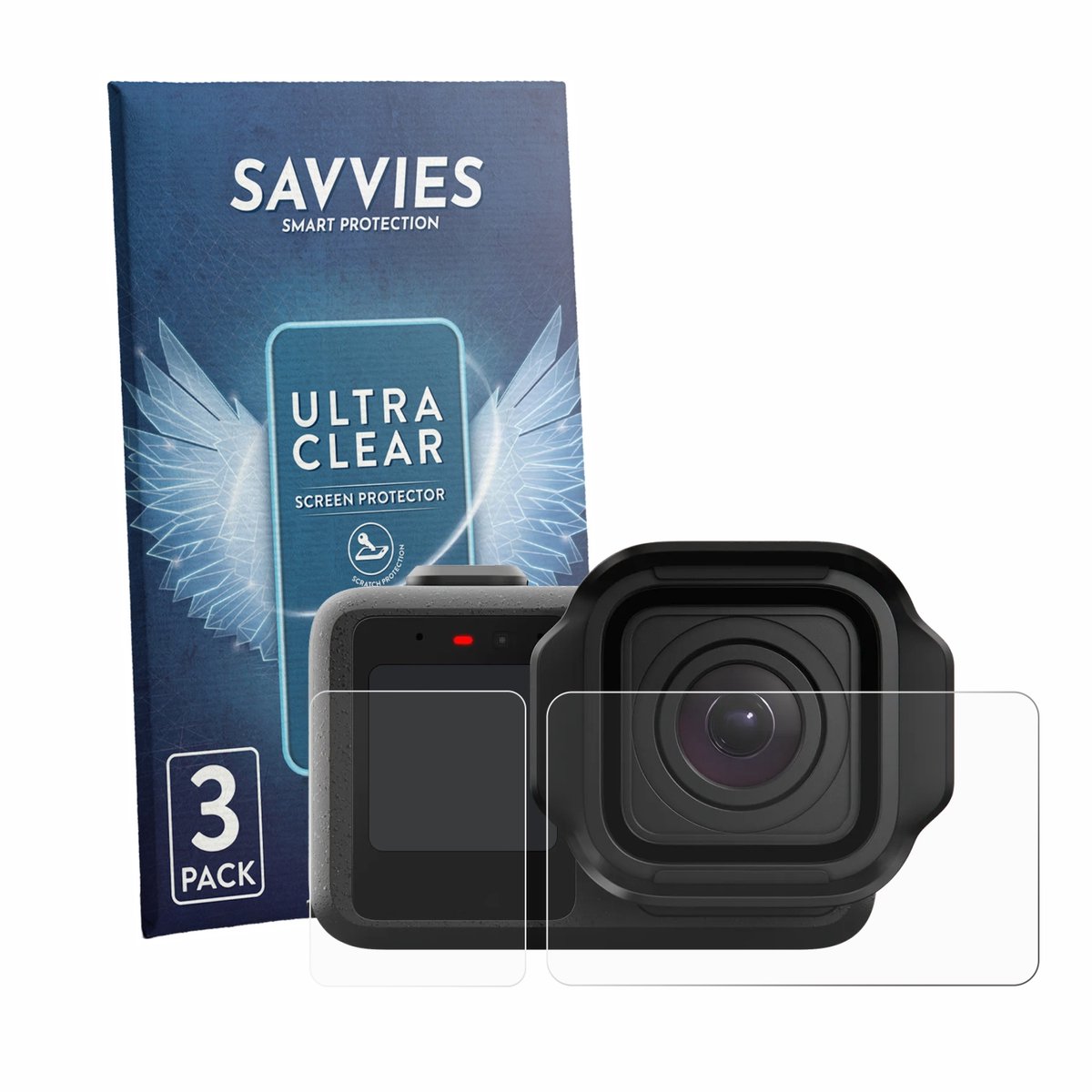 Savvies - Screenprotector voor GoPro Mission 1 - Folie Beschermfolie transparant 6 Stuks