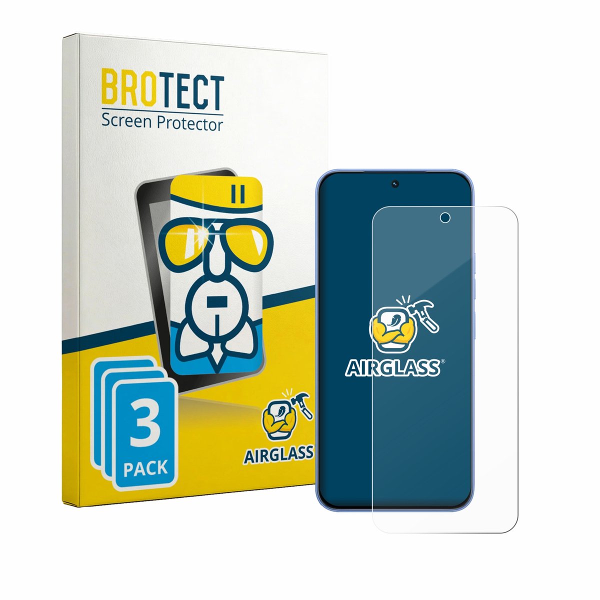 Screenprotector 3 Stuks voor Tecno Spark 50 Pro Beschermglas transparant