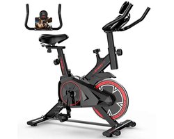 Casa Living Hometrainer – Stille Riemaandrijving – 10KG Vliegwiel – Verstelbare Weerstand – LCD Trainingsdisplay Compact