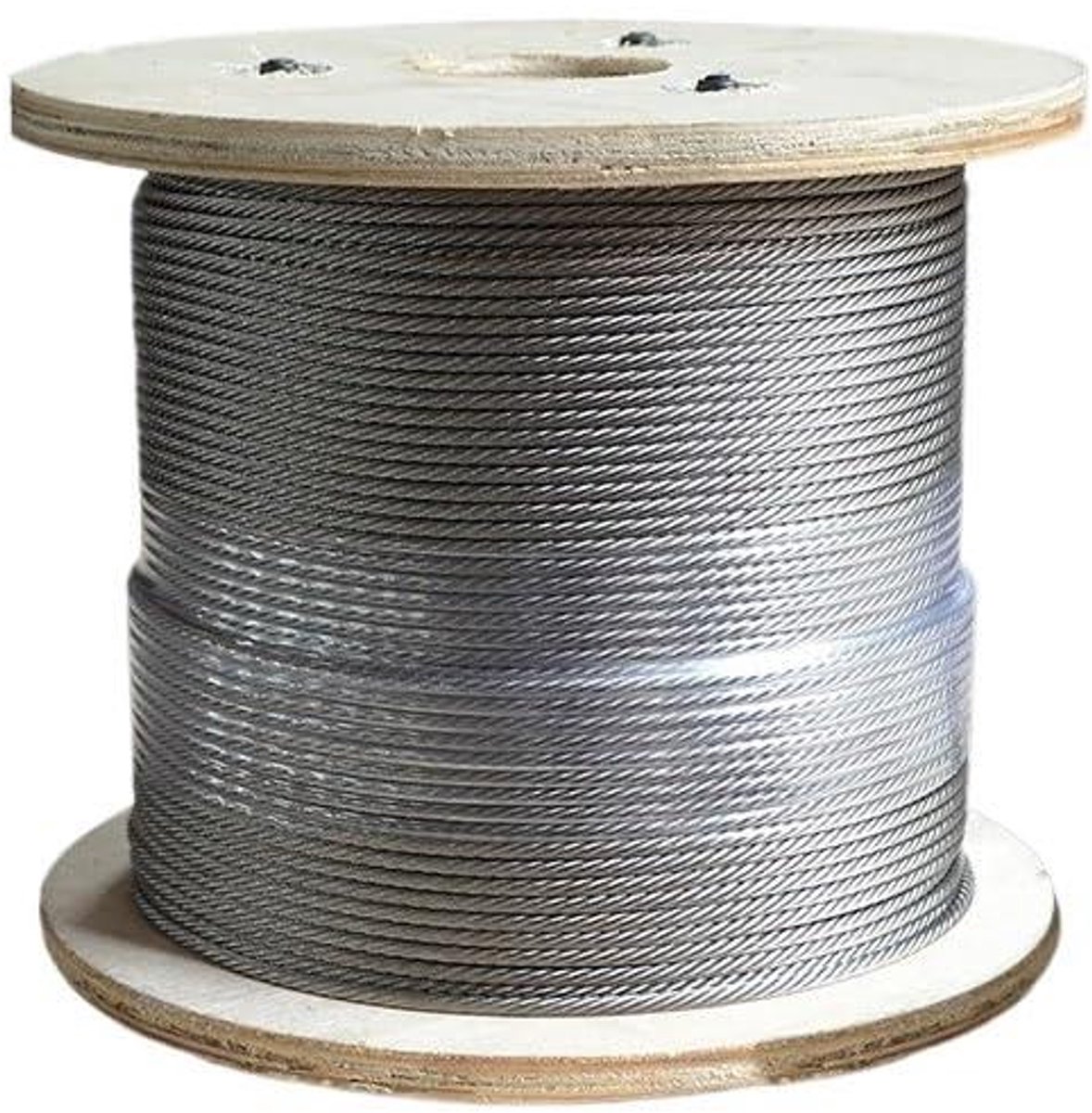 Staalkabel - Roestvrij staal - Trekken en tillen - 7x19 structuur - 1 meter 5 mm - Zilverkleurig