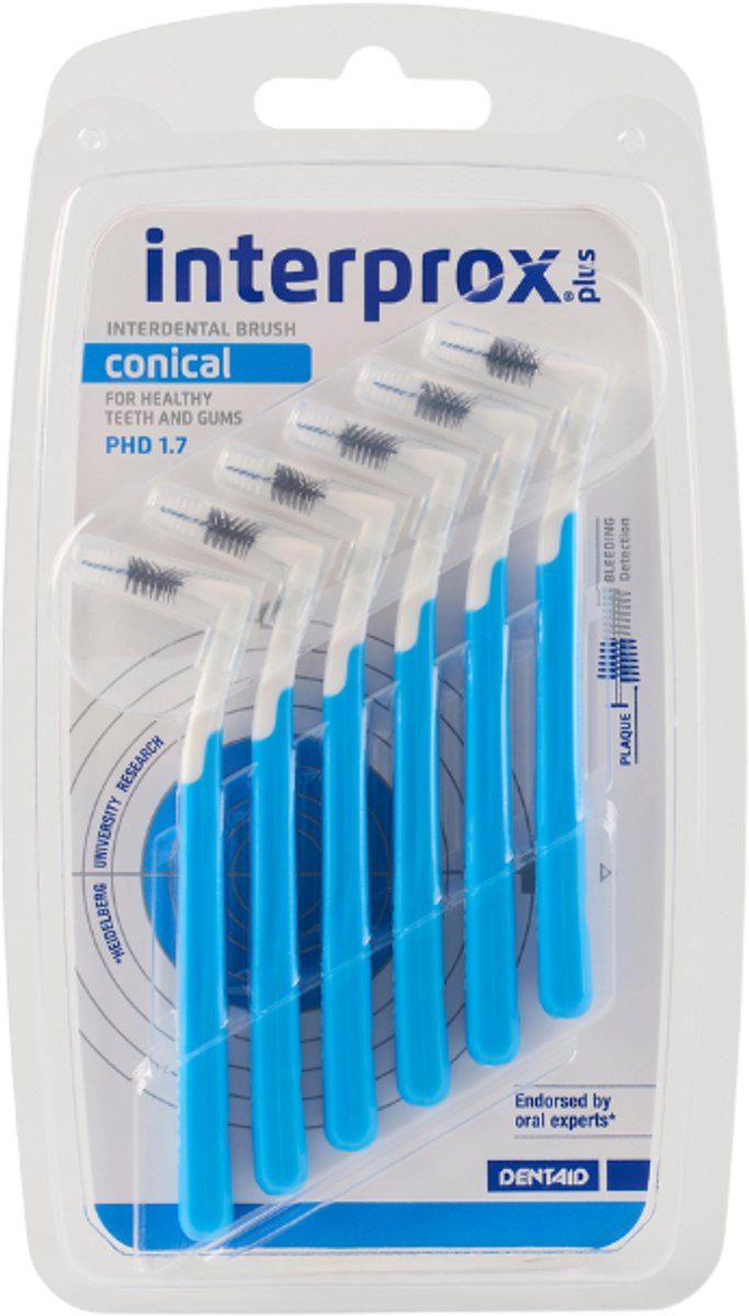 Interprox Plus Conical Tandenstokers - 6 stuks - Blauw -