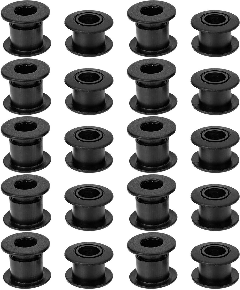 Tafelvoetbal Bussen - Machine Onderdelen - Spel Verbetering - Stille Werking - 24 Stuks - Zwart