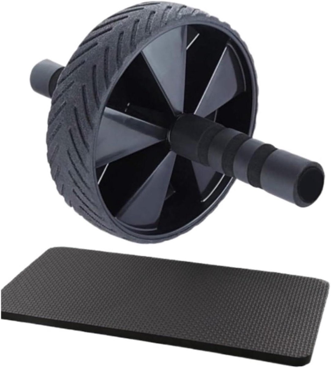 Buikwiel Buikoefenrol Oefening Fitness Buikspieren Kerntraining Enkele Antislip Ab Roller Wiel Apparatuur Met Handgrepen Ab Roller Buikspiertrainer