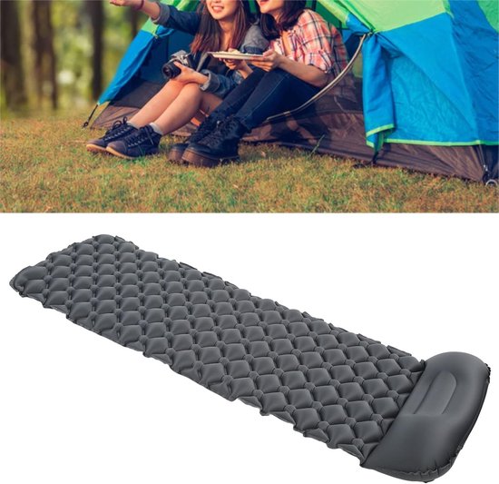 Draagbare Slaapmat - Kampeer matje - Outdoor avonturen - Lekvrije coating - 195x61cm - Blauw — afbeelding 3