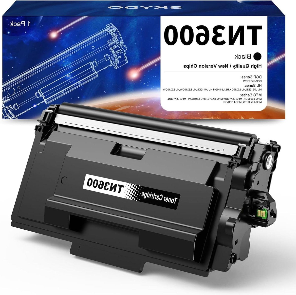 Toner Zwart - Printer Cartridge - Documenten Printen - Hoge Capaciteit - 3000 Pagina's - Zwart