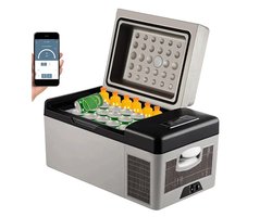 Archi Auto koelkast 20L – Koelbox - Draagbaar – Elektrische mini koelkast voor auto, camping, reizen & outdoor – Zwart/grijs